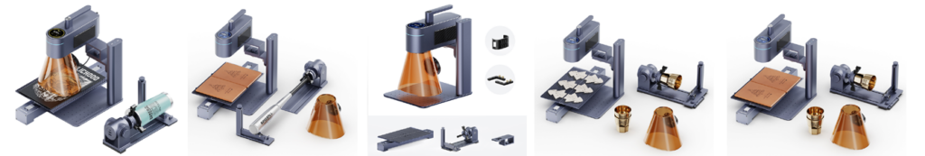 LaserPecker LP4, accesorios grabadora láser