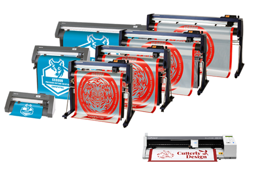 Graphtec dos familias de plotters de corte CE8000 y FC9000, para cubrir todas sus necesidades por versatilidad, tamaño y producción. Roland Plotter de corte de sobremesa GS2-24 es perfecto para iniciar tu negocio.