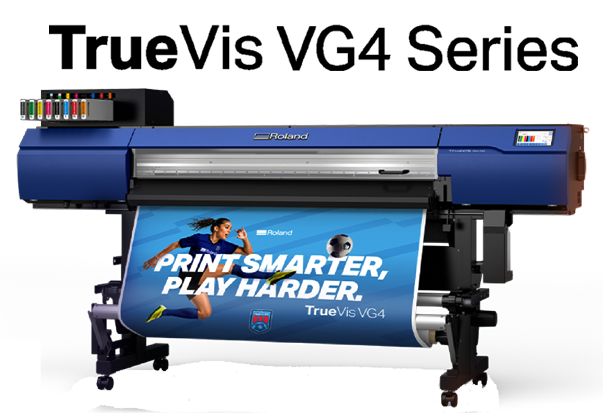 VG4-540 (54") y VG4-640 (64") impresión y corte, con tintas Ecosolventes y cuatro configuraciones.