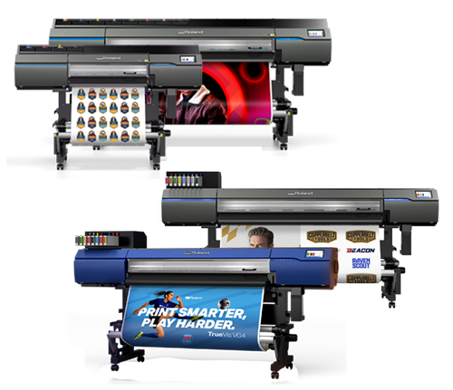 Impresoras Cortadoras Truevis LG MG XG VG4 series con tinta UV y Ecosolventes.