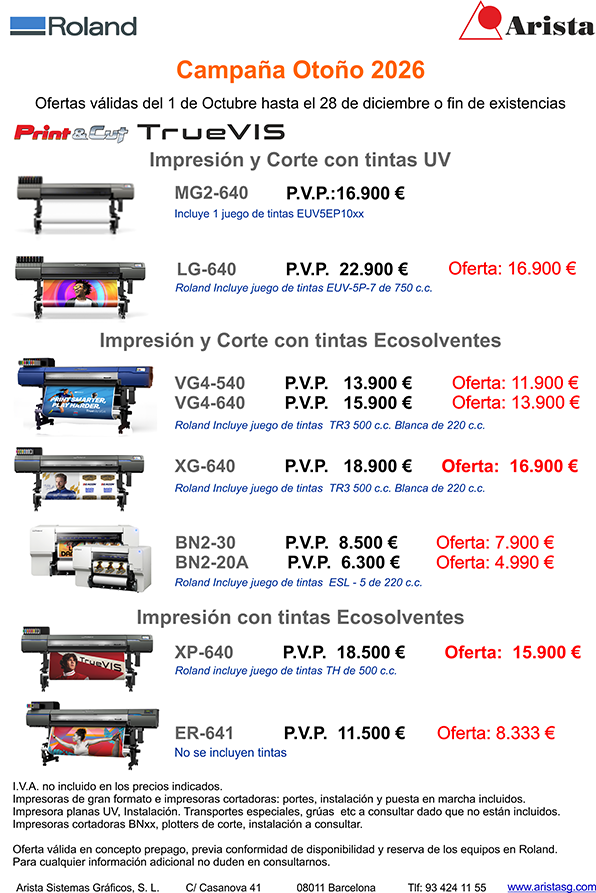 Roland campaña ofertas otoño 2026